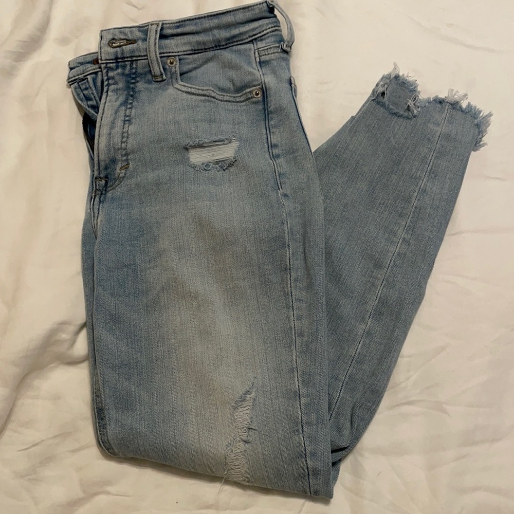 lucky brand bridgette skinny- light blue